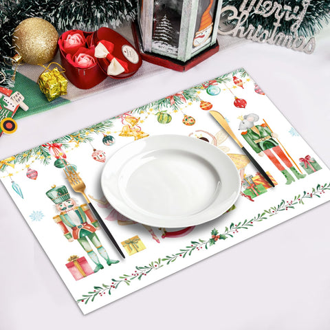 Manteles SMUAENSS con diseños en acuarela que añaden elegancia a la mesa.