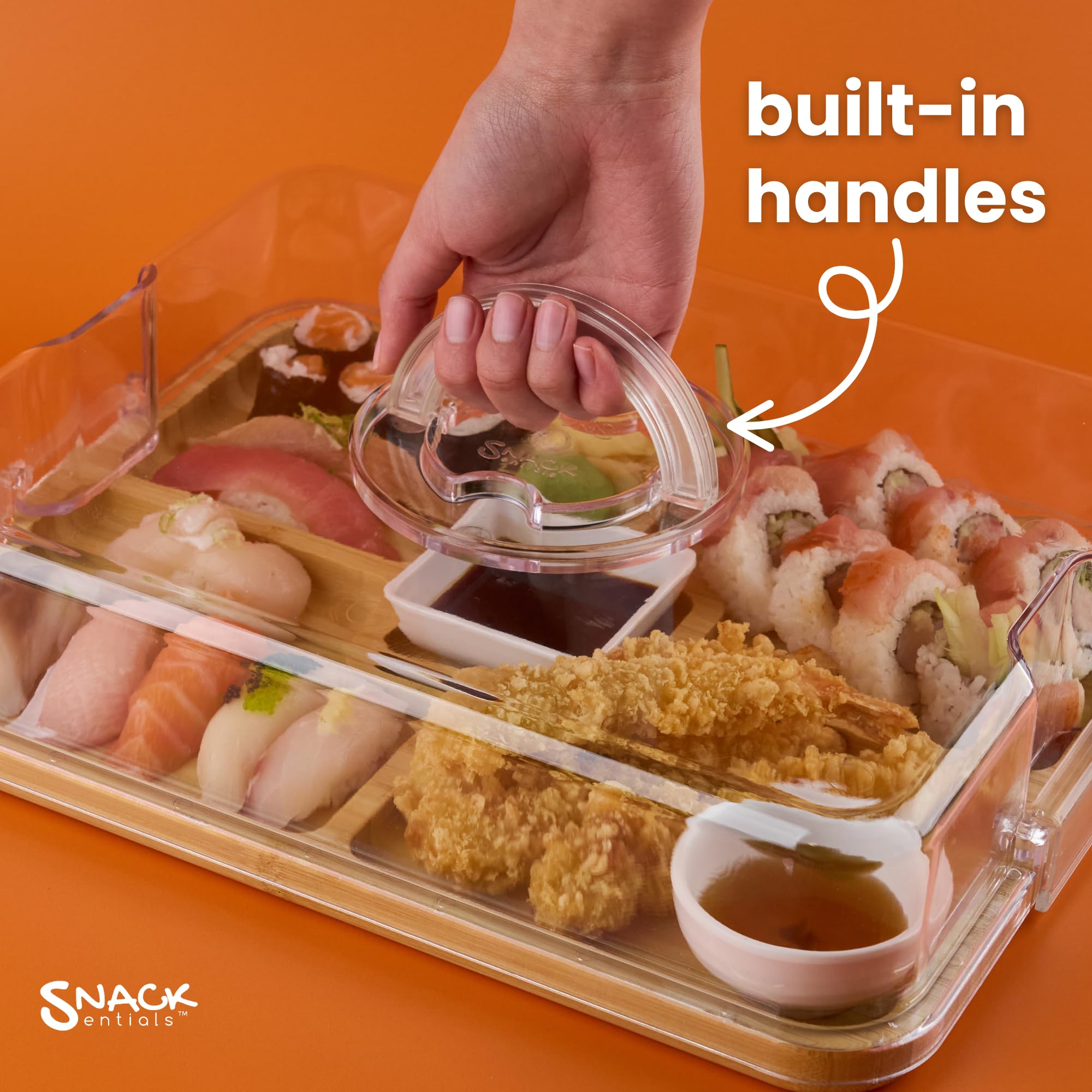 Dos cuencos dip reutilizables de Snacksentials para salsas o frutos secos.