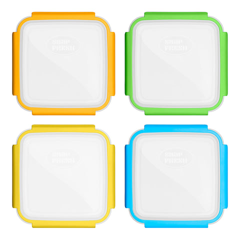Contenedor apto para nevera y congelador para conservar frescura.