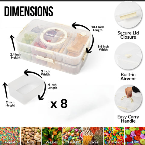 Snap-stw kit de almacenamiento para casa, viaje o reuniones