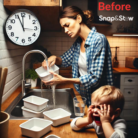 Snap-stw plástico sin BPA, seguro para snack de niños y adultos
