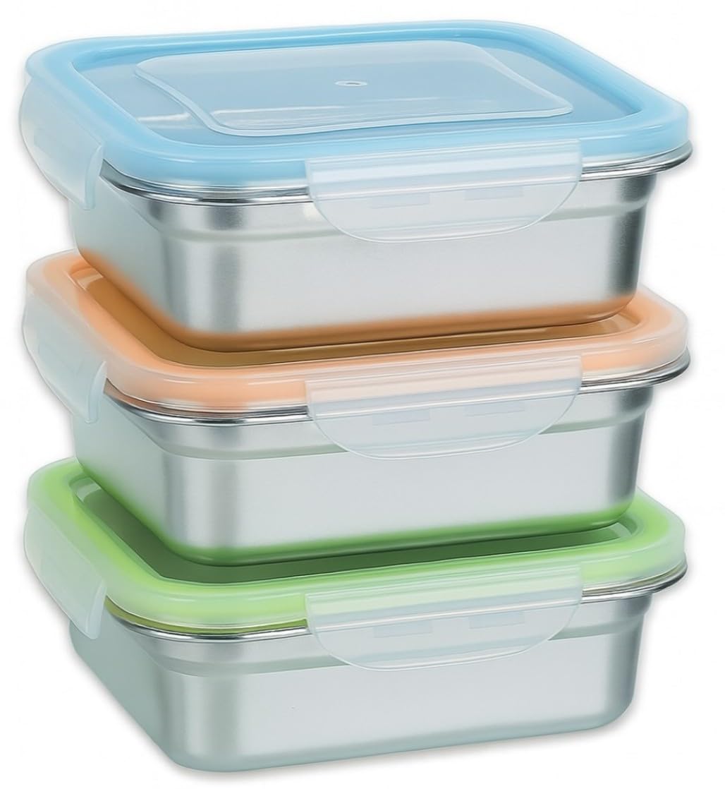 SnapMate: contenedor sándwich verde, ideal para mantener frescos los snacks.