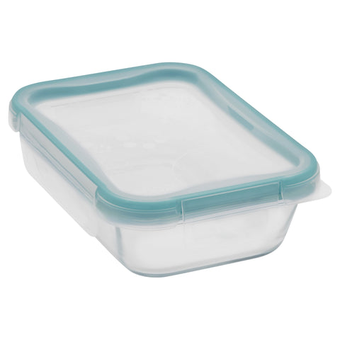 Snapware contenedor rectangular de vidrio de 2 tazas con cierre hermético para conservar alimentos
