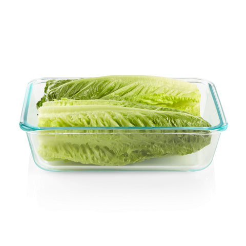 Snapware diseño rectangular compacto, apilable para optimizar la despensa.