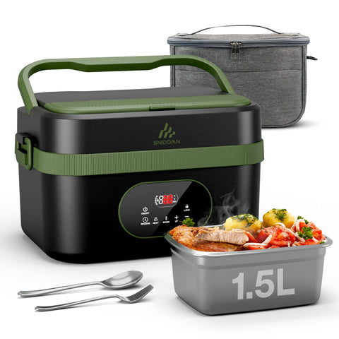 Snidomn caja almuerzo eléctrica inalambrica XL lista para comer en la oficina