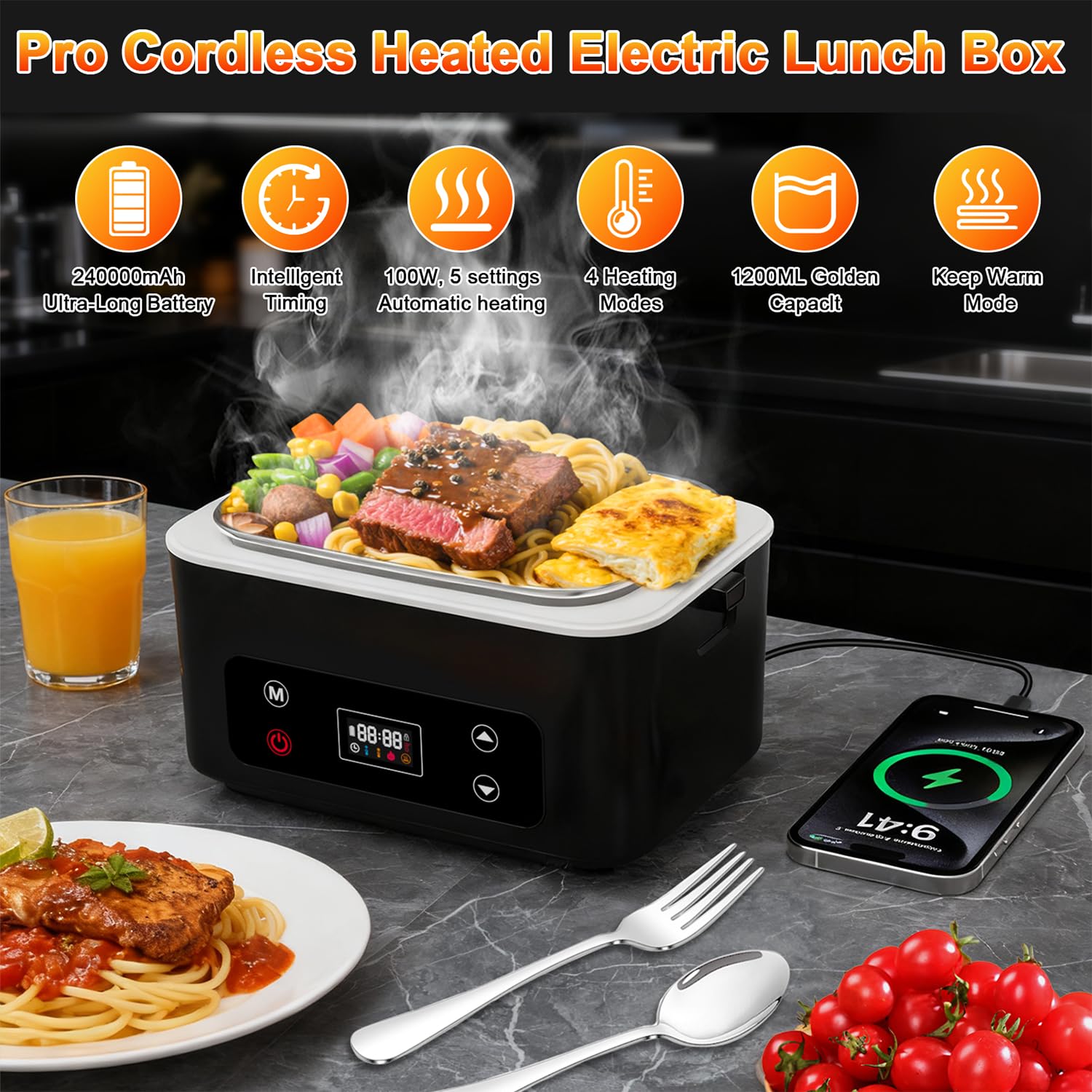 SNIFITAR recipiente de acero inoxidable 1,2 L ofrece durabilidad y seguridad