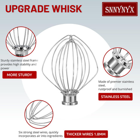 Batidor SnnyNyx K45WW apto para lavavajillas, limpieza rápida