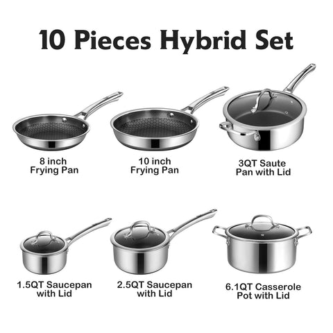 SNOWCLAD cazo 2,5 cuartos con tapa para sopas y caldos