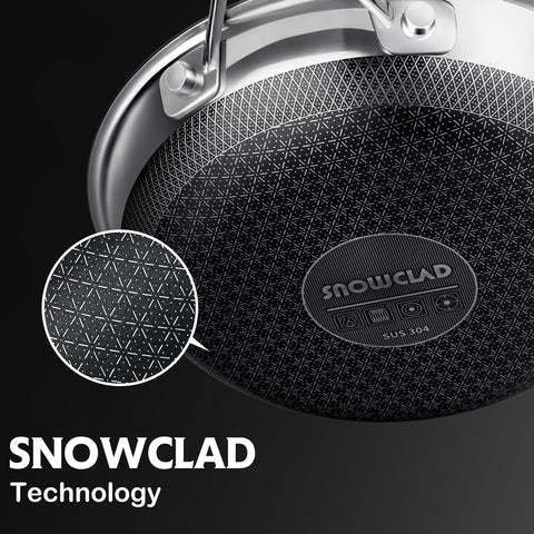 SNOWCLAD olla stock 6,1 cuartos con tapa para porciones grandes