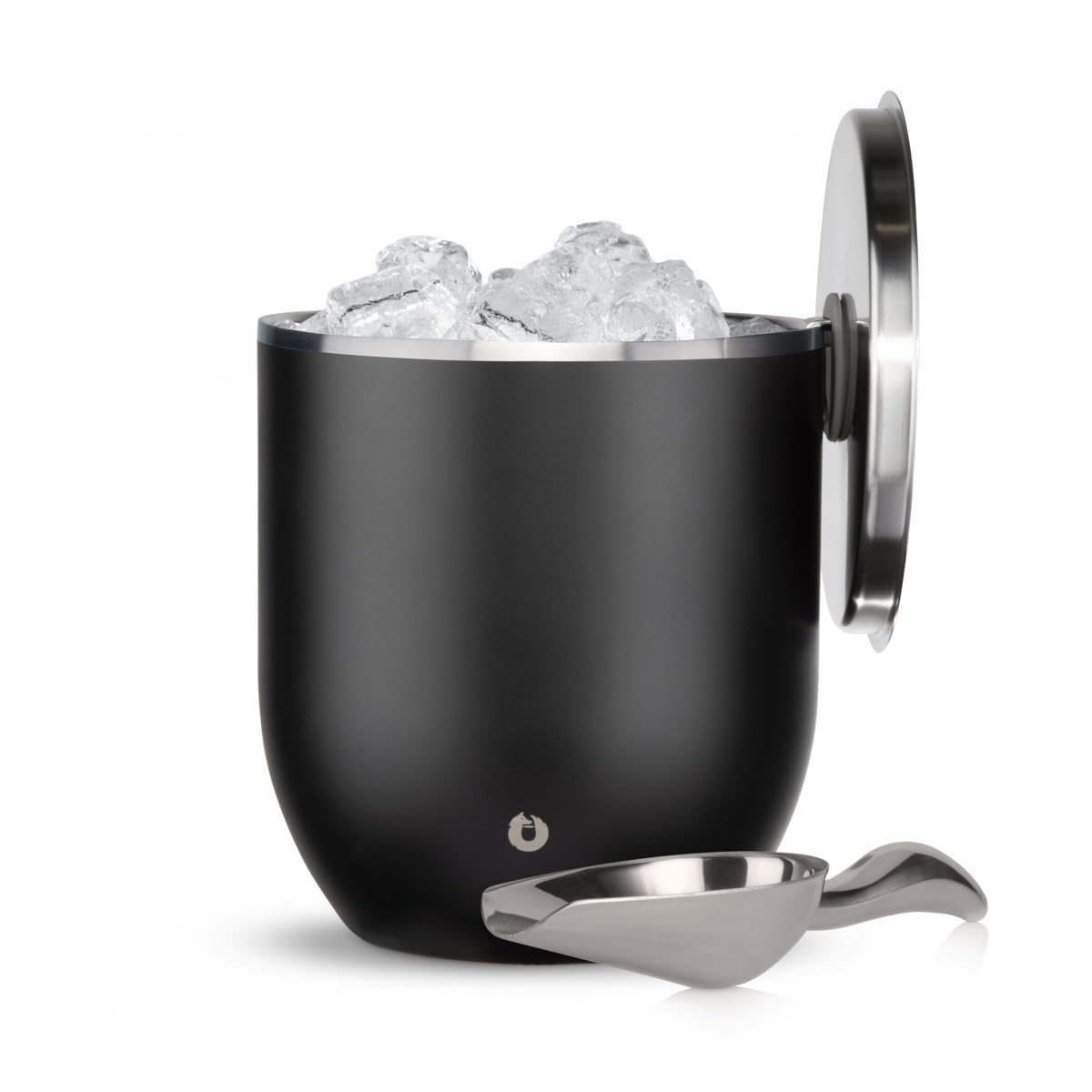 Snowfox Plus cubo de hielo de 3 litros mate negro, mantiene el hielo frío durante la fiesta.