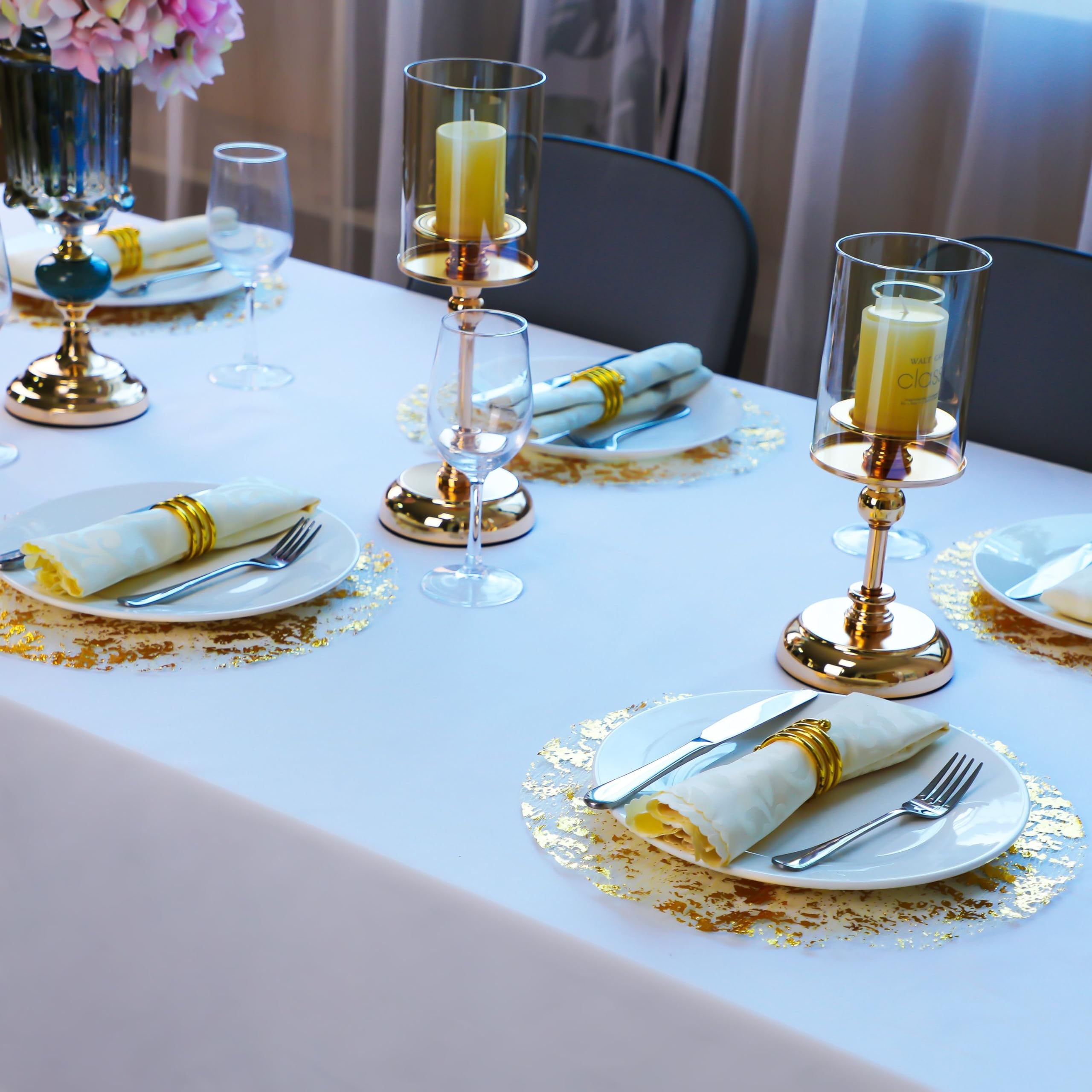 Snowkingdom ambientacion oro para bodas y fiestas con toque elegante.