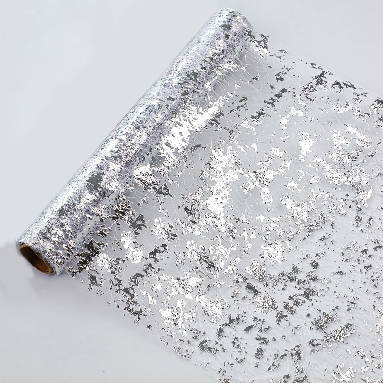 Snowkingdom mantel plateado con lentejuelas, ideal como centro de mesa para bodas