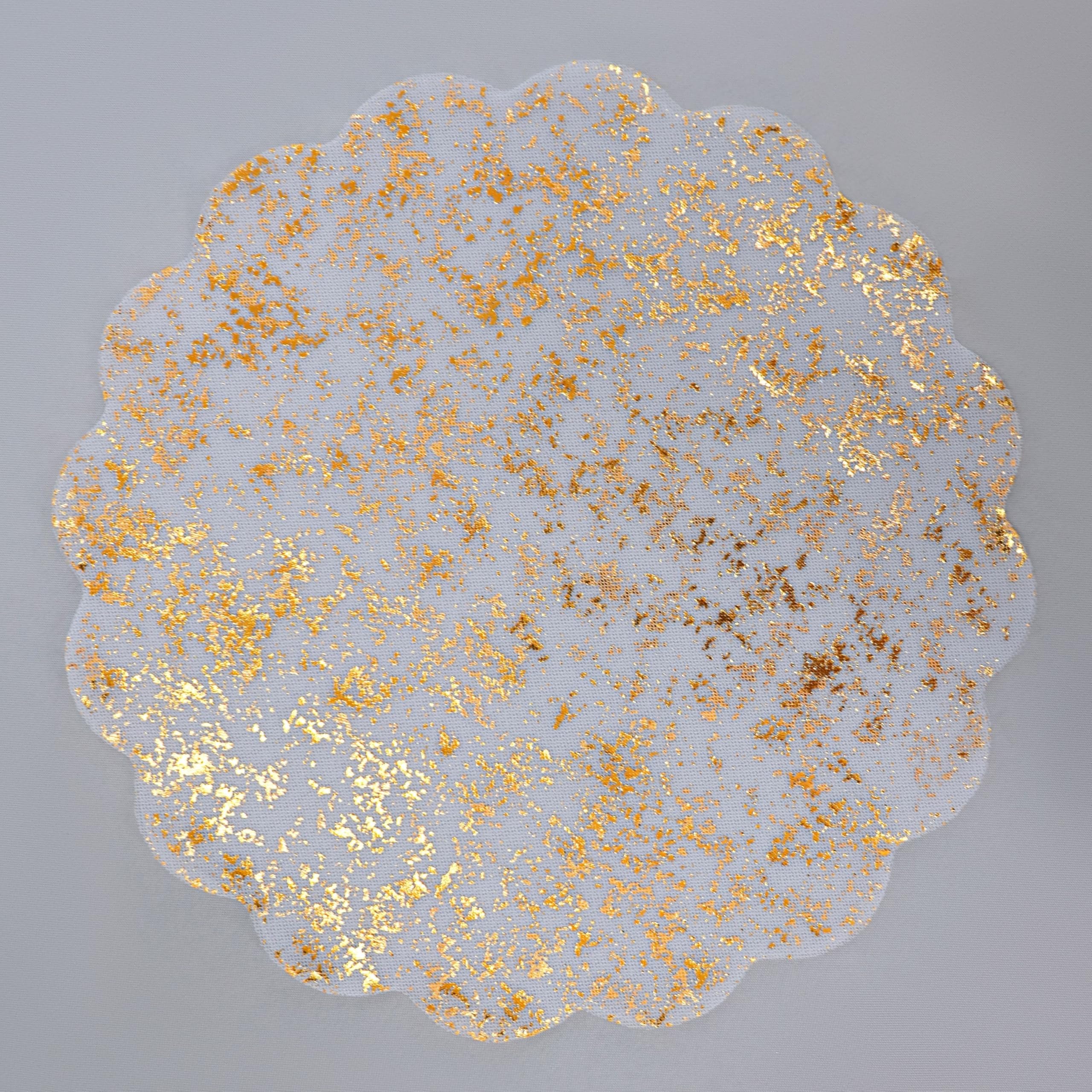 Snowkingdom mantel dorado compacto para cenas y celebraciones