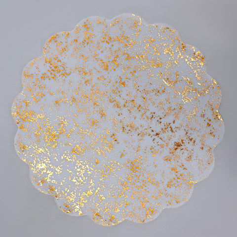 Snowkingdom mantel dorado compacto para cenas y celebraciones