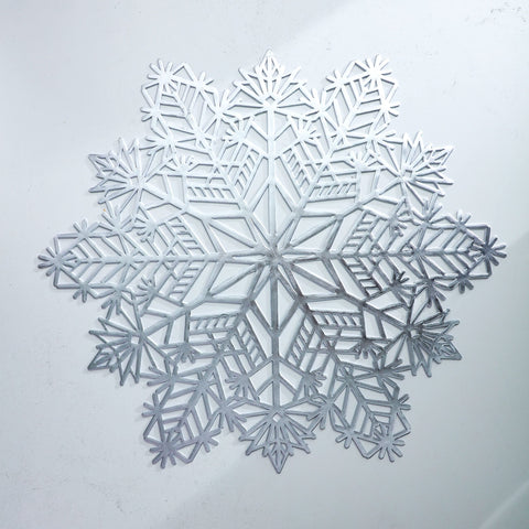 Snowkingdom manteles individual diámetro 38 cm, base duradera y fácil limpieza para cenas navideñas.