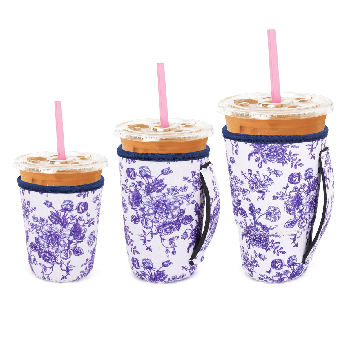 Snowso funda aislada para café helado 16-18oz, agarra cómodo y mantiene frío.