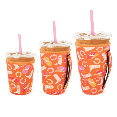 Snowso manga cafe frio pequena 16-18oz, agarre cómodo y práctico para bebidas frías.