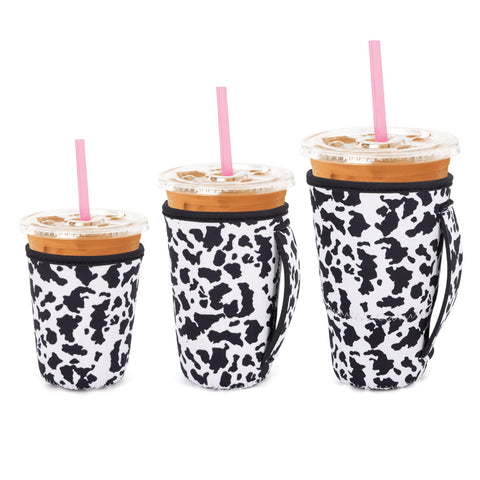 Snowso funda aislante 16oz con estampado vaca mantiene fría la bebida