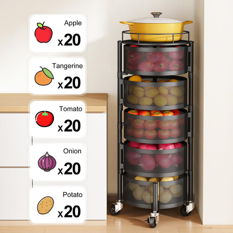 Cesta de malla SNTD con buena ventilación para frutas.
