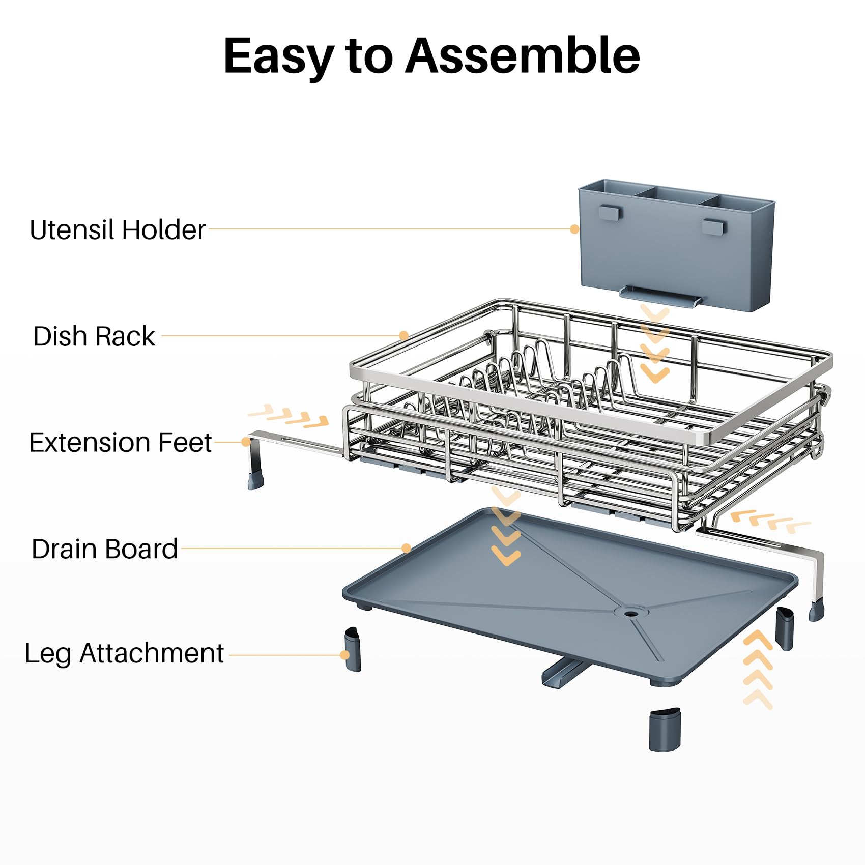 SNTD cocina organizada gracias al escurridor grande y compacto