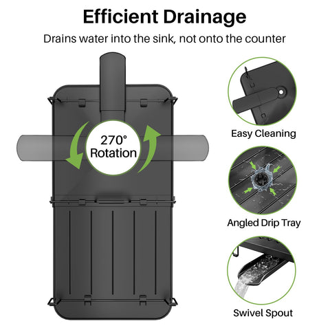 SNTD drenaje inclinado dirige agua al fregadero de forma eficiente.