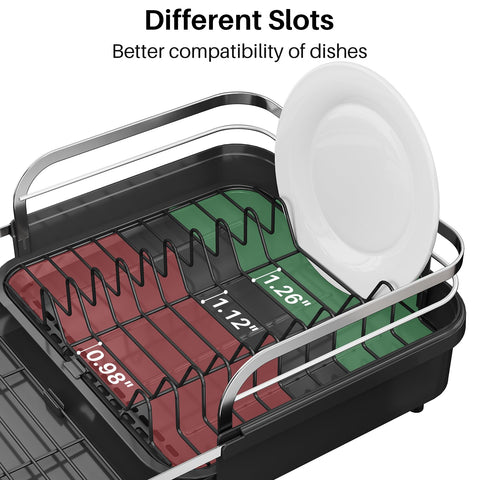 SNTD capacidad para 10 platos y 6 cuencos organizada.
