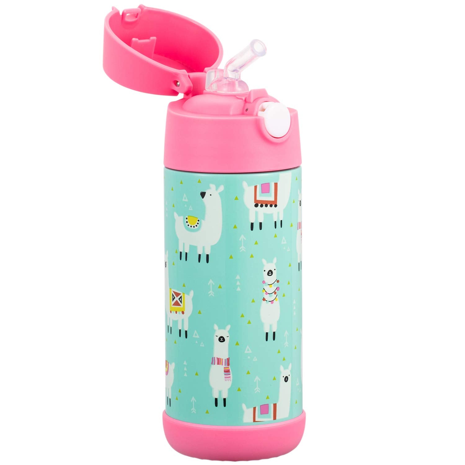 Botella Snug, llama, agarre suave para manos pequeñas.