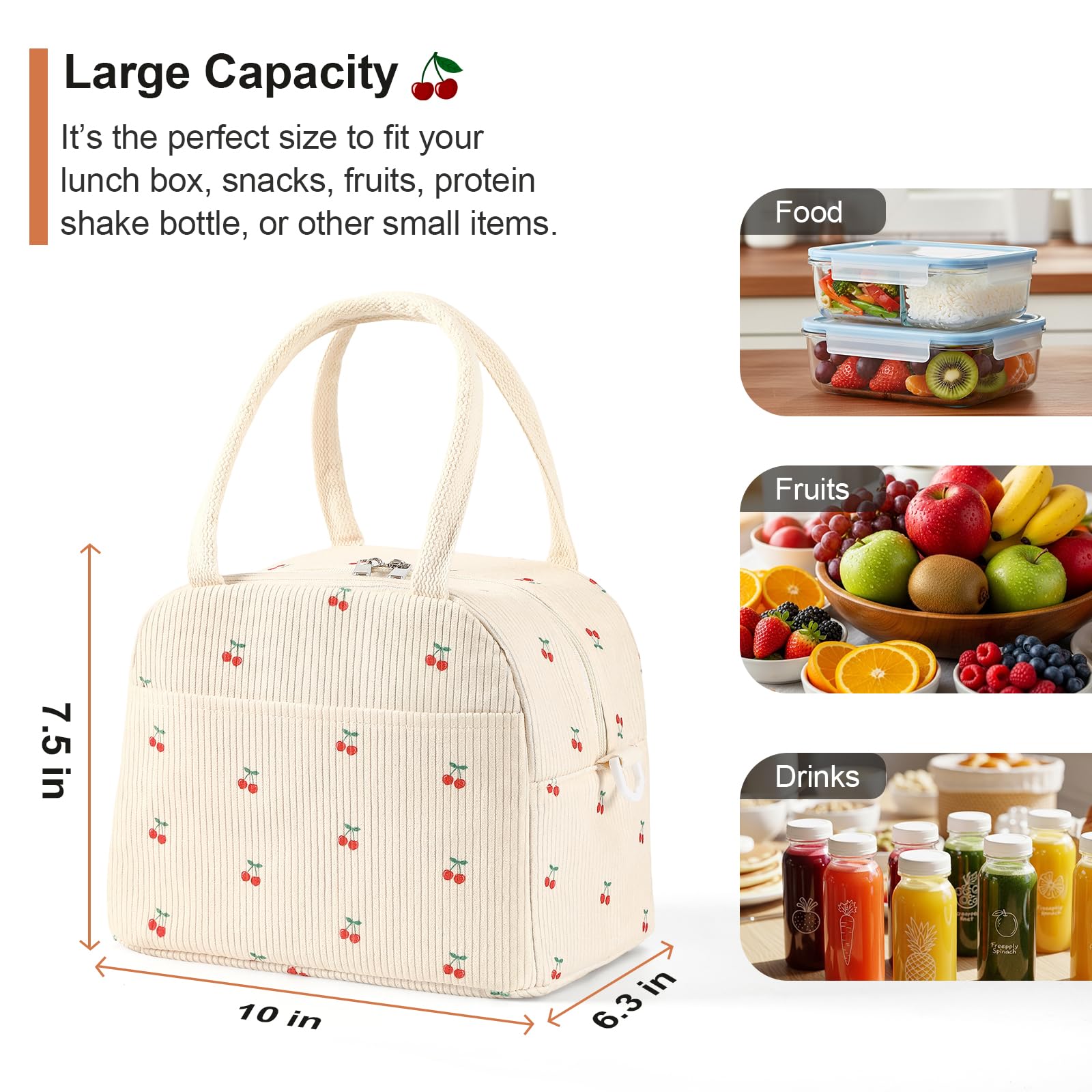 Snuvid bolsa con aislamiento térmico para mantener comida caliente o fría