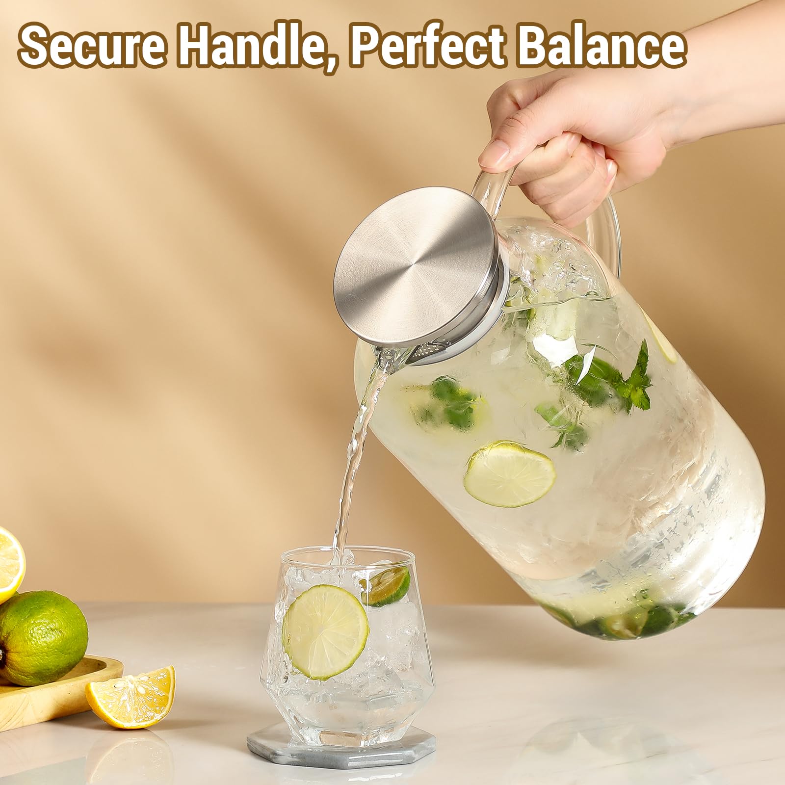 Jarra Snuvid para infusiones y bebidas aromáticas con vertido suave.