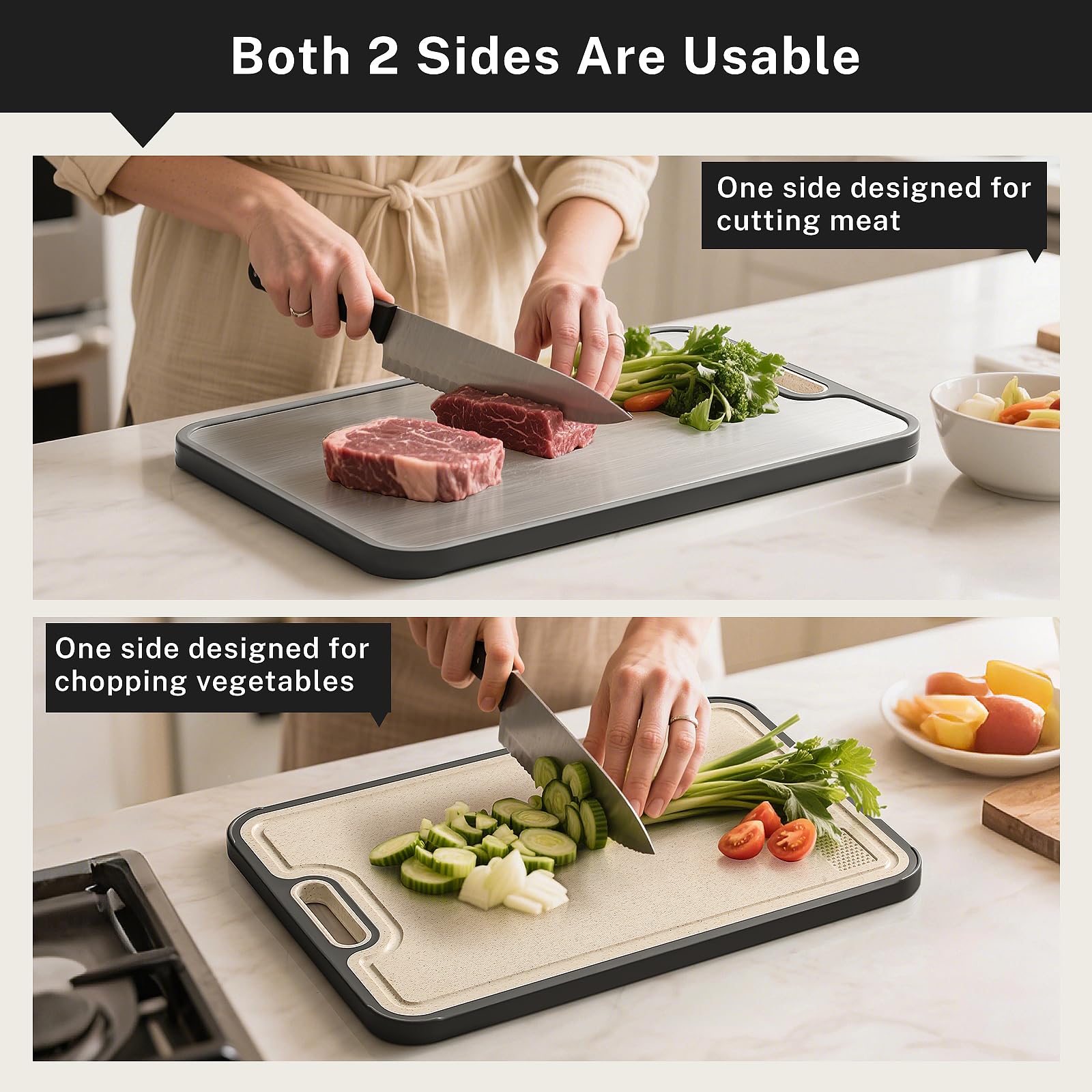 Snuvid Lado PP para frutas y verduras, fácil limpieza