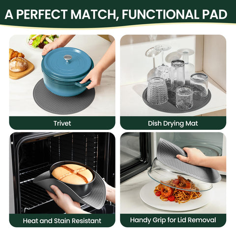 Tapa de vidrio borosilicato Snuvid, 10 pulgadas, ideal para calentar sin mojar.
