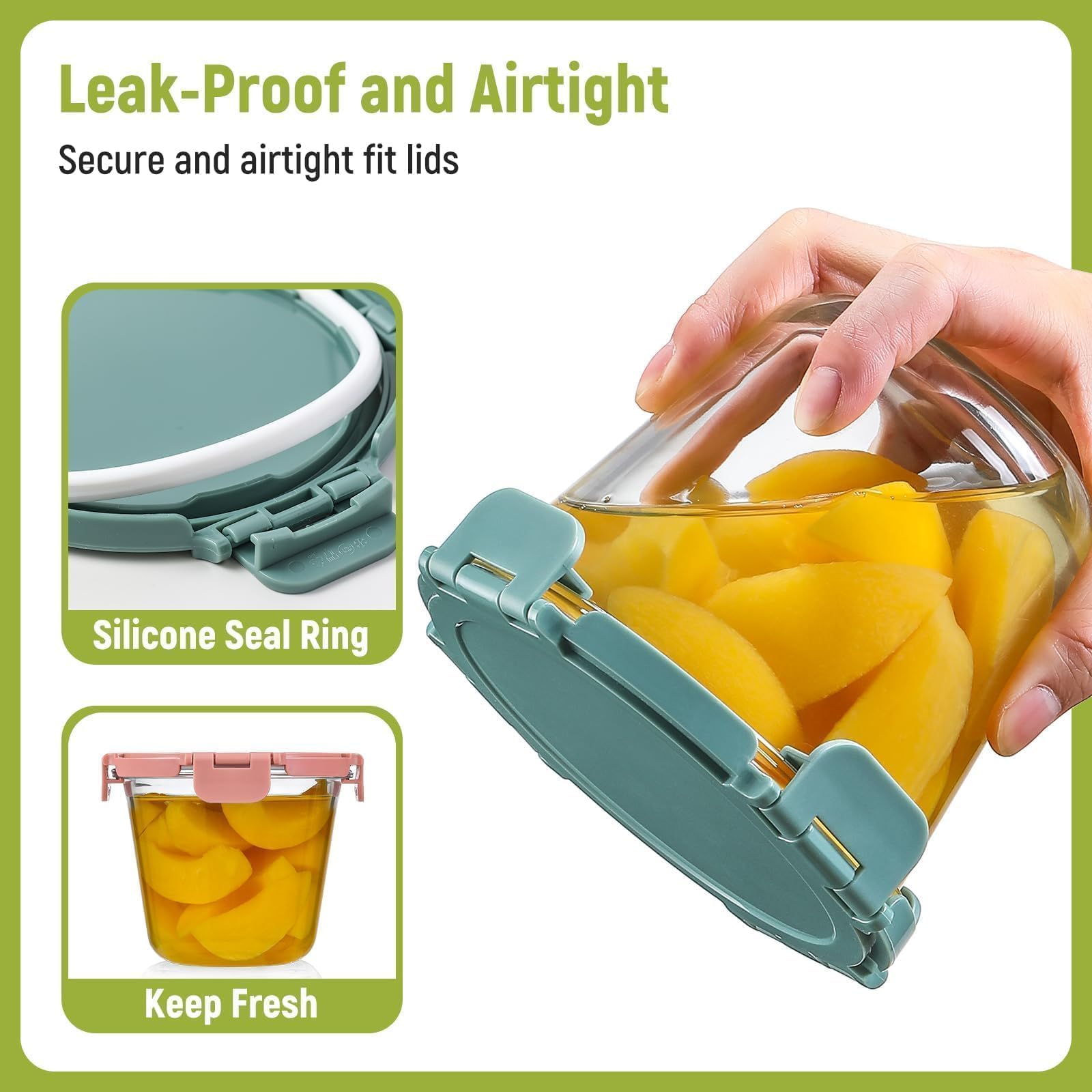 Vidrio transparente de Snuvid permite ver porciones sin abrir.