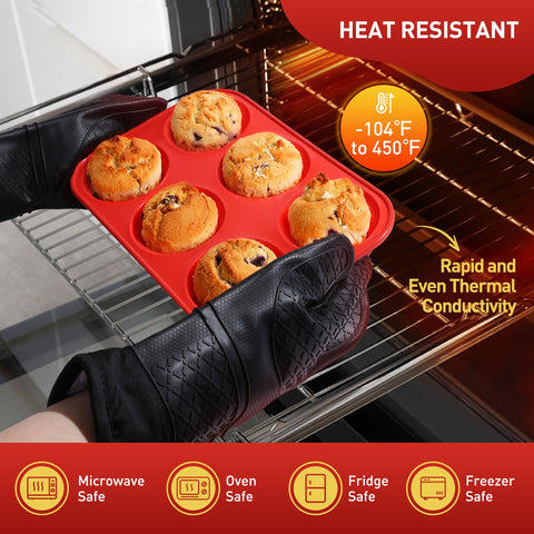 Socisen dimensiones 12.4x8.2 pulgadas para 6 cupcakes