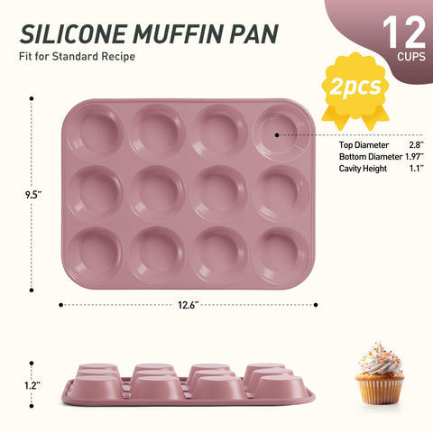 Socisen molde muffins 12 cavidades para hornear cupcakes uniformes