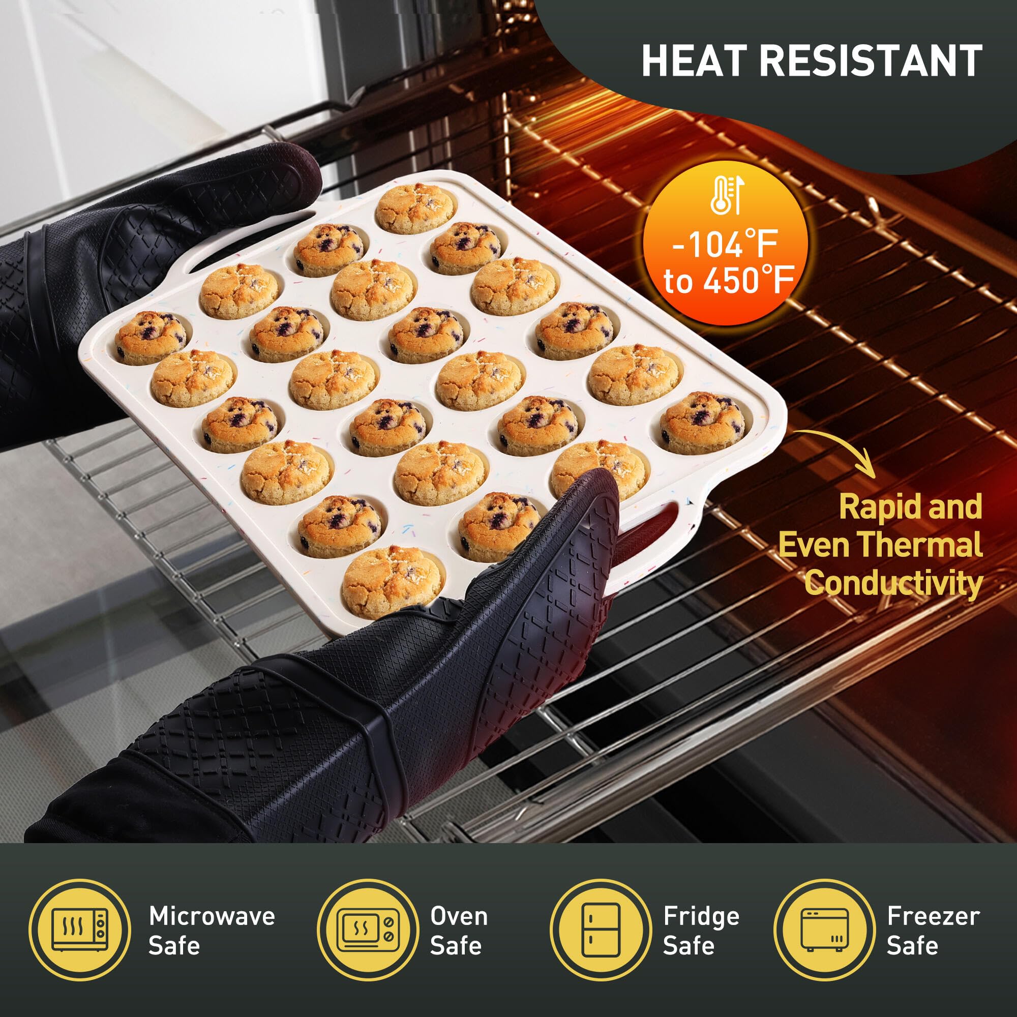 Socisen pan muffin uso múltiple ideal para porciones y regalos.