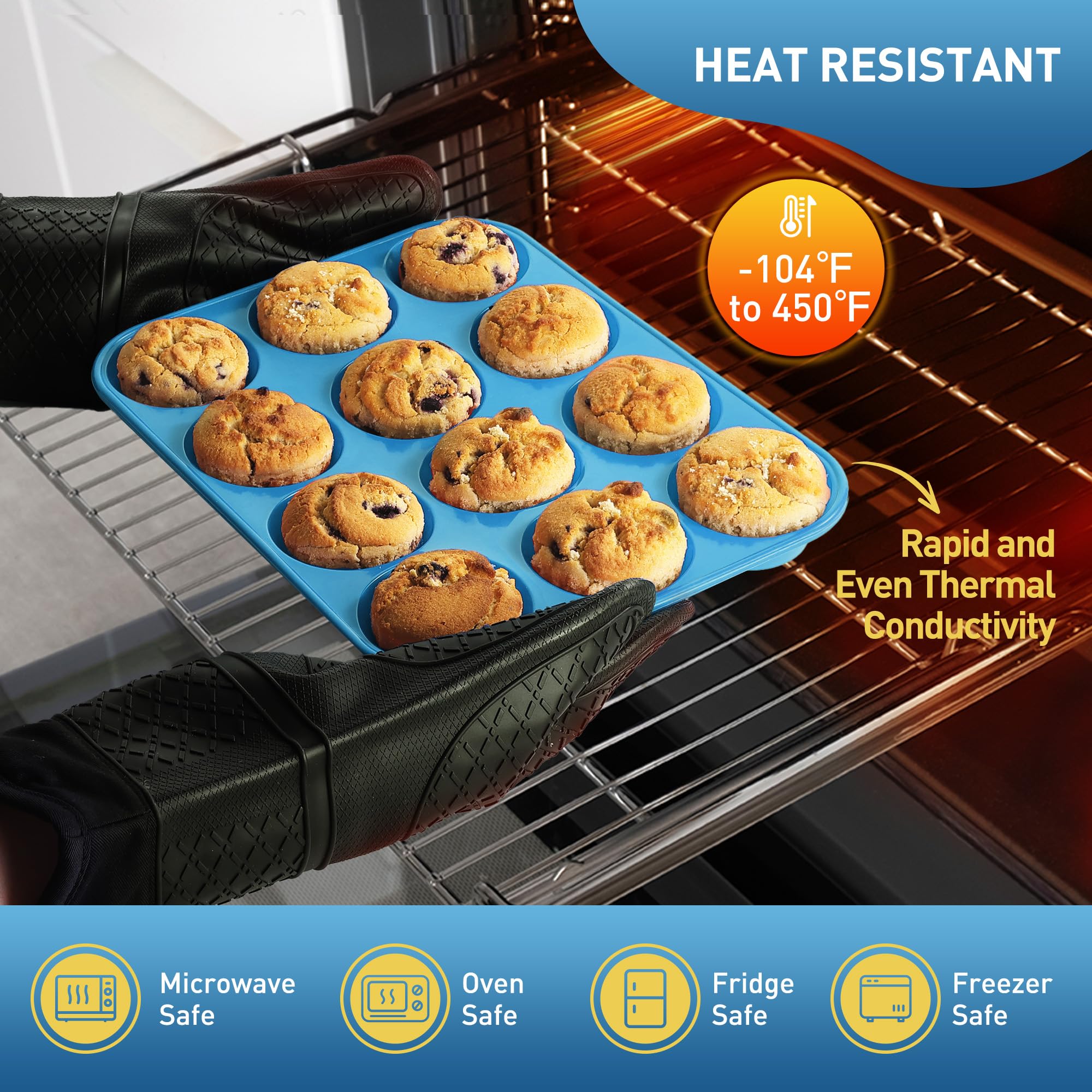 Socisen silicona resistente hasta 230°C para hornear con seguridad