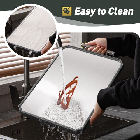 Socisen lado acero inoxidable para cortes de carne más precisos.