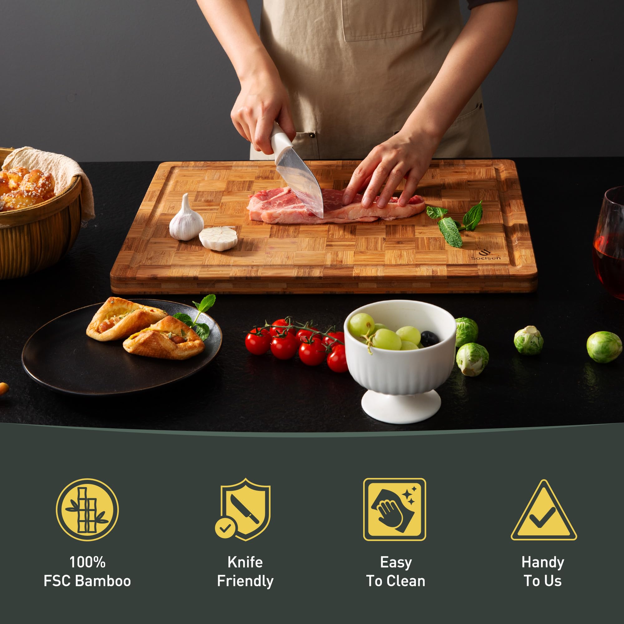 Grano natural de bambú Socisen aporta estilo a la cocina