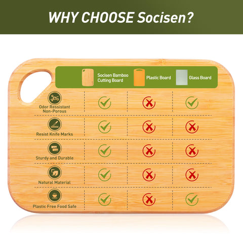 Socisen: tabla versátil para cortar y servir.