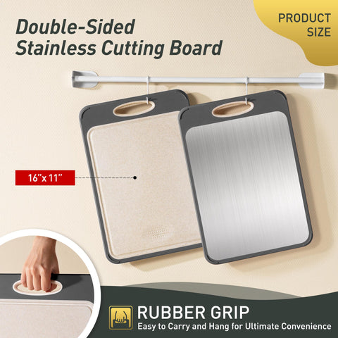 Socisen tabla con lado PP de trigo para frutas y verduras, superficie resistente.