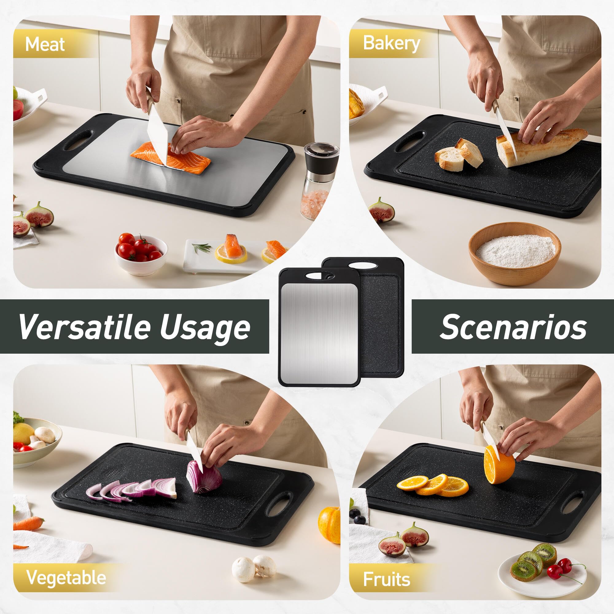 Socisen tabla fácil de limpiar y ligera para cocina y picnic.