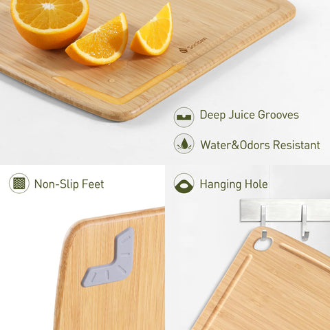 Socisen tabla con surco para jugo que evita derrames