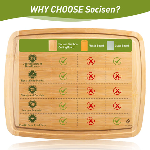 Conjunto de tablas Socisen para cocinar, cortar y presentar con estilo