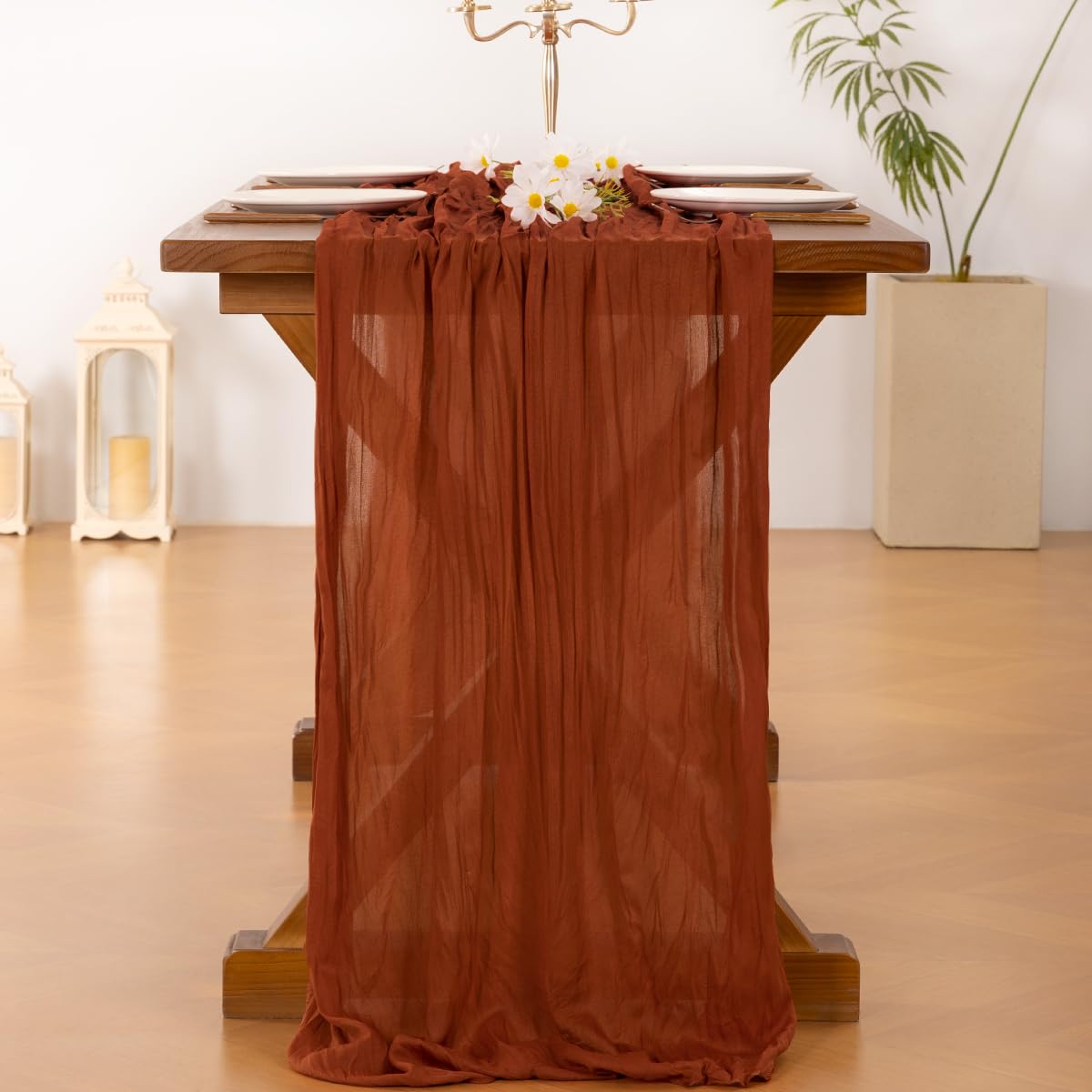 Socomi ambiente romántico para bodas y eventos, mejora la atmósfera con terracota.