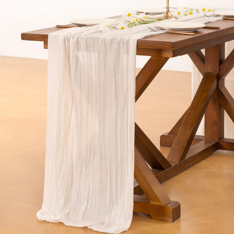 Socomi decoracion hogar marfil gasa de queso suave para mesa.