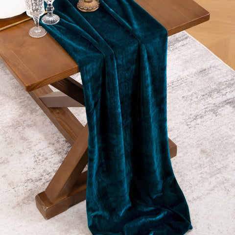 Socomi mantel de terciopelo para Navidad brillo sutil y ambientación festiva.
