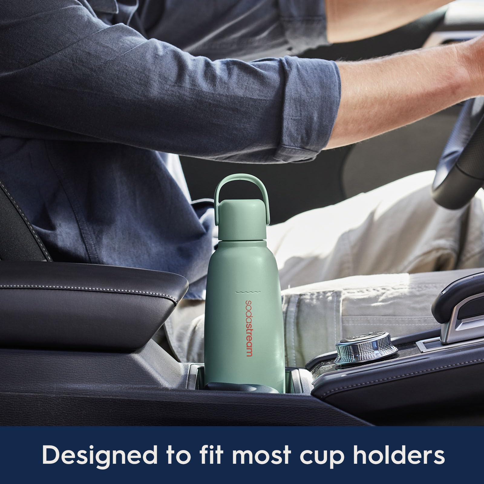 Sodastream Fizz & Go Cool, botella 0.9 L, ideal para llevar y beber en cualquier lugar.