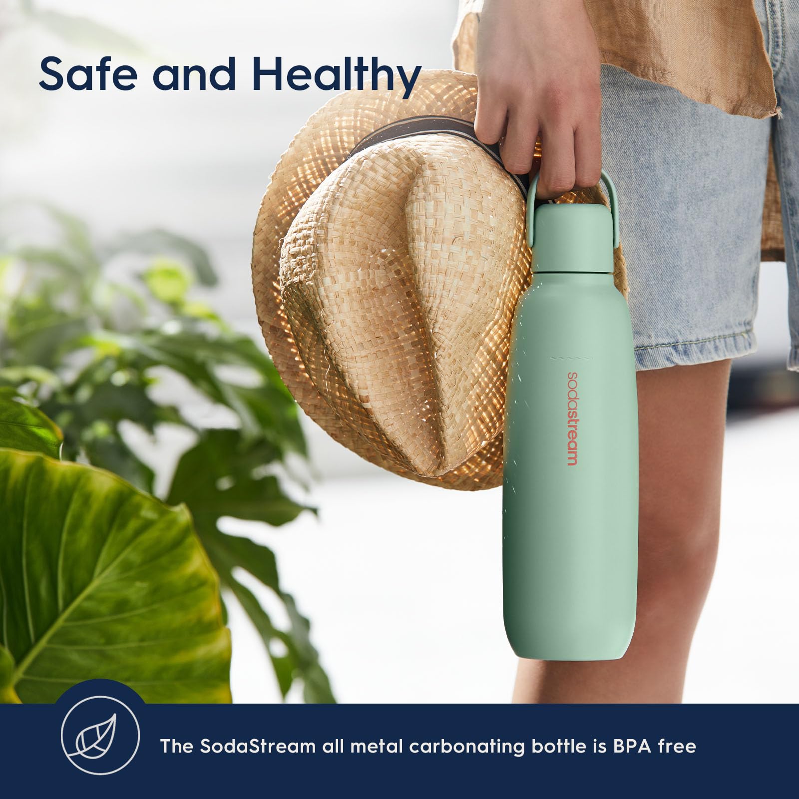 Sodastream Fizz & Go Cool lavado a mano para mantener durabilidad y sabor constante.