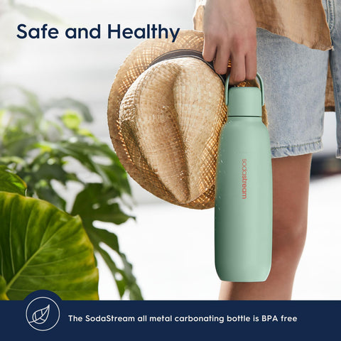 Sodastream Fizz & Go Cool lavado a mano para mantener durabilidad y sabor constante.