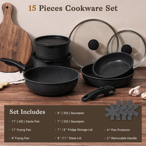 SODAY sartén salteado de 11 pulgadas ideal para cocinar recetas rápidas.